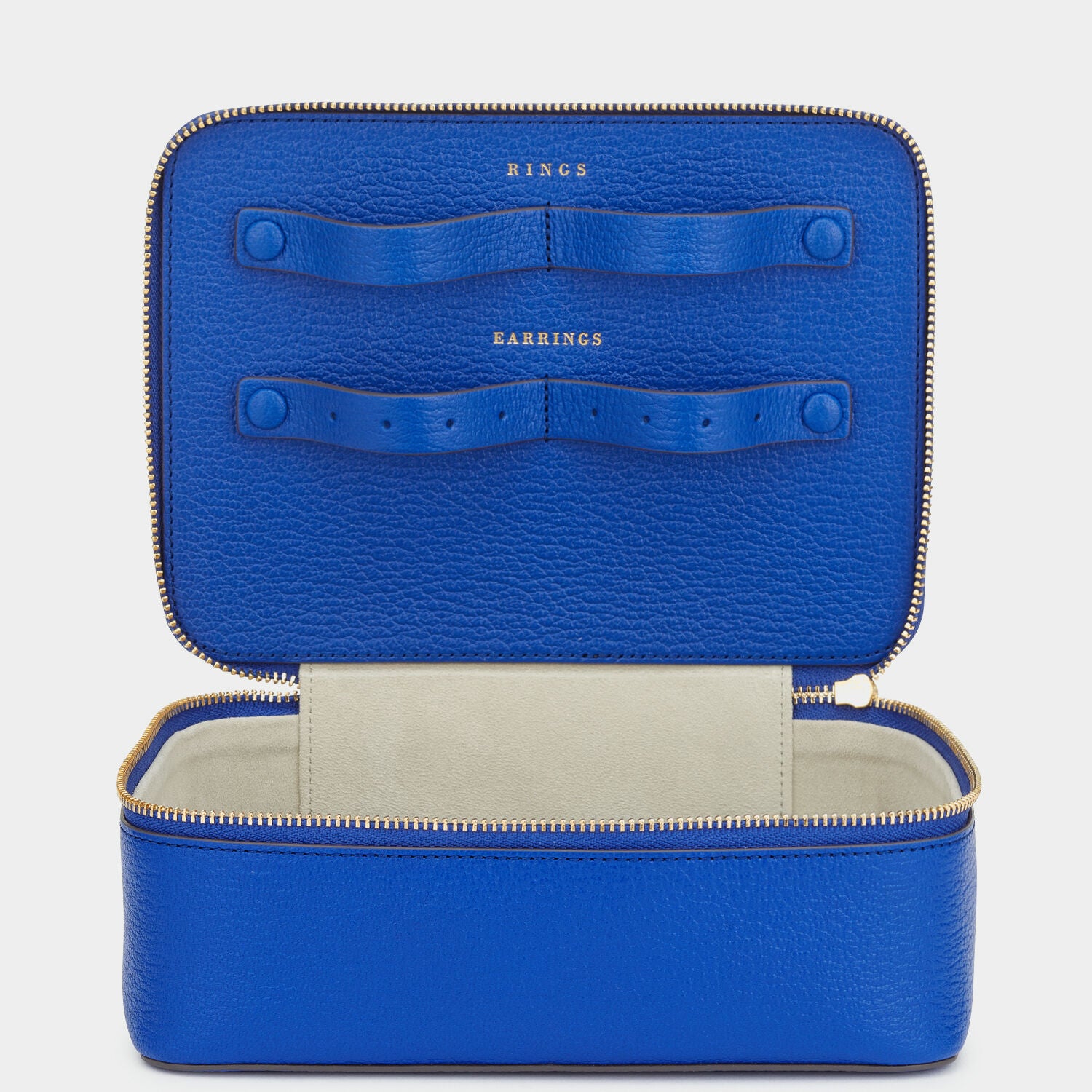 Bespoke Travelling Jewel Case -

                  
                    Capra in Electric Blue -
                  

                  Anya Hindmarch UK
