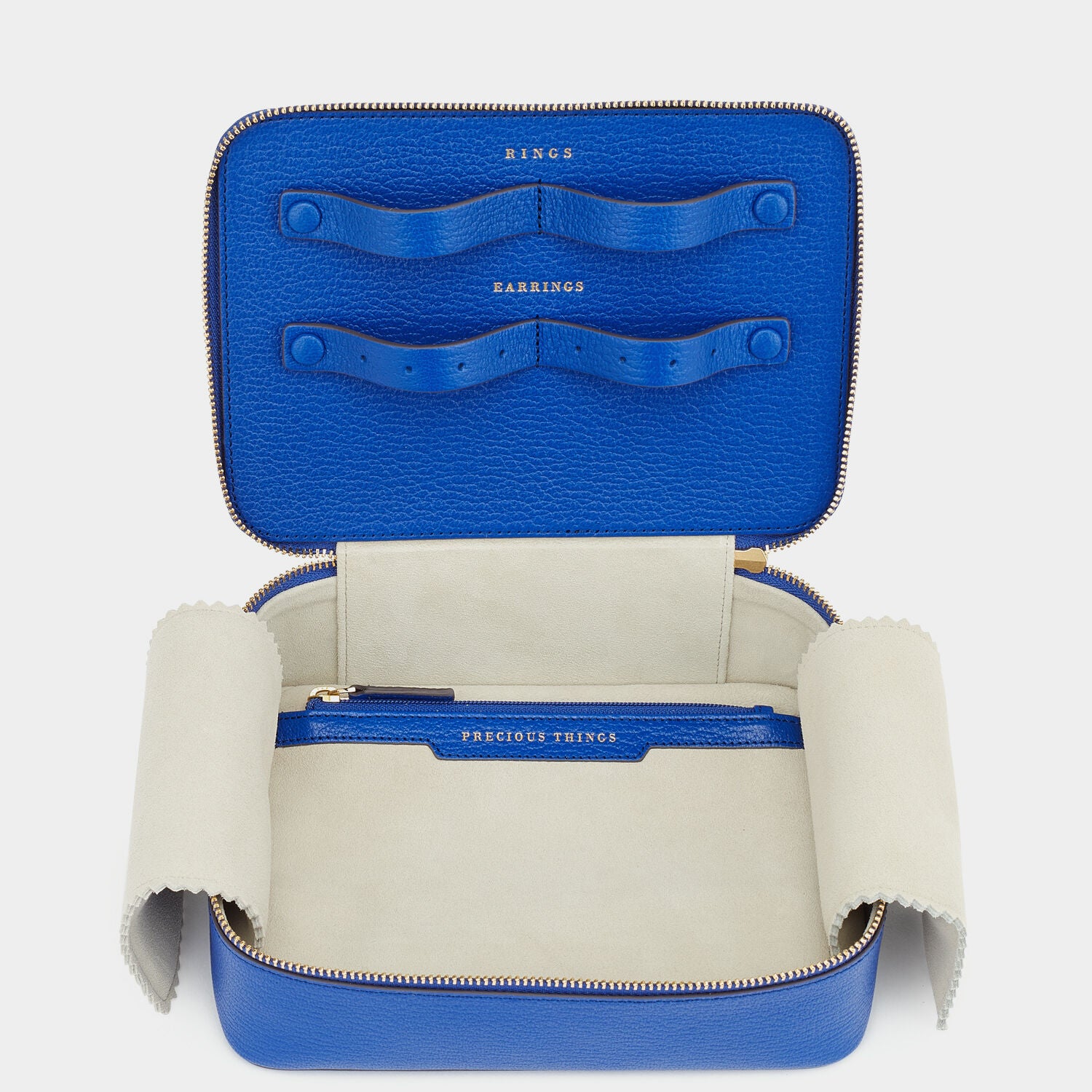 Bespoke Travelling Jewel Case -

                  
                    Capra in Electric Blue -
                  

                  Anya Hindmarch UK
