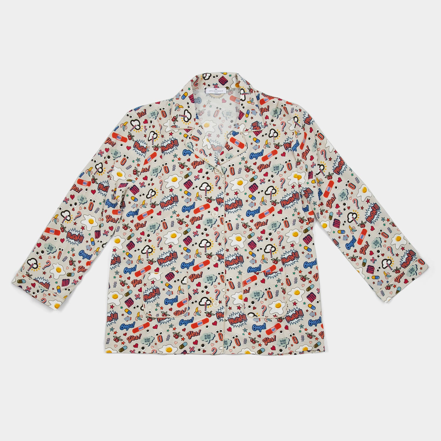 All Over Stickers Pyjamas -

                  
                    Chalk Silk Crepe -
                  

                  Anya Hindmarch UK
