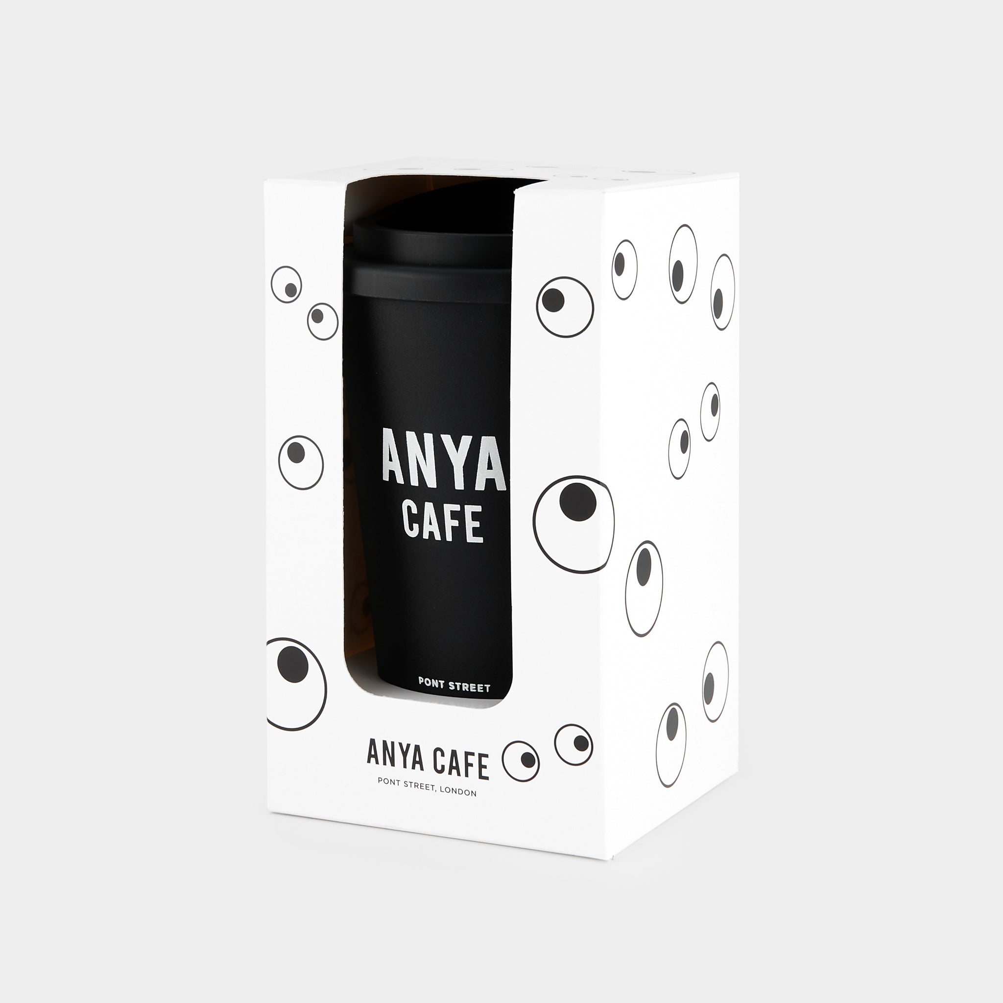 Eyes Coffee Cup -

                  
                    Recycled Plastic in Black -
                  

                  Anya Hindmarch UK
