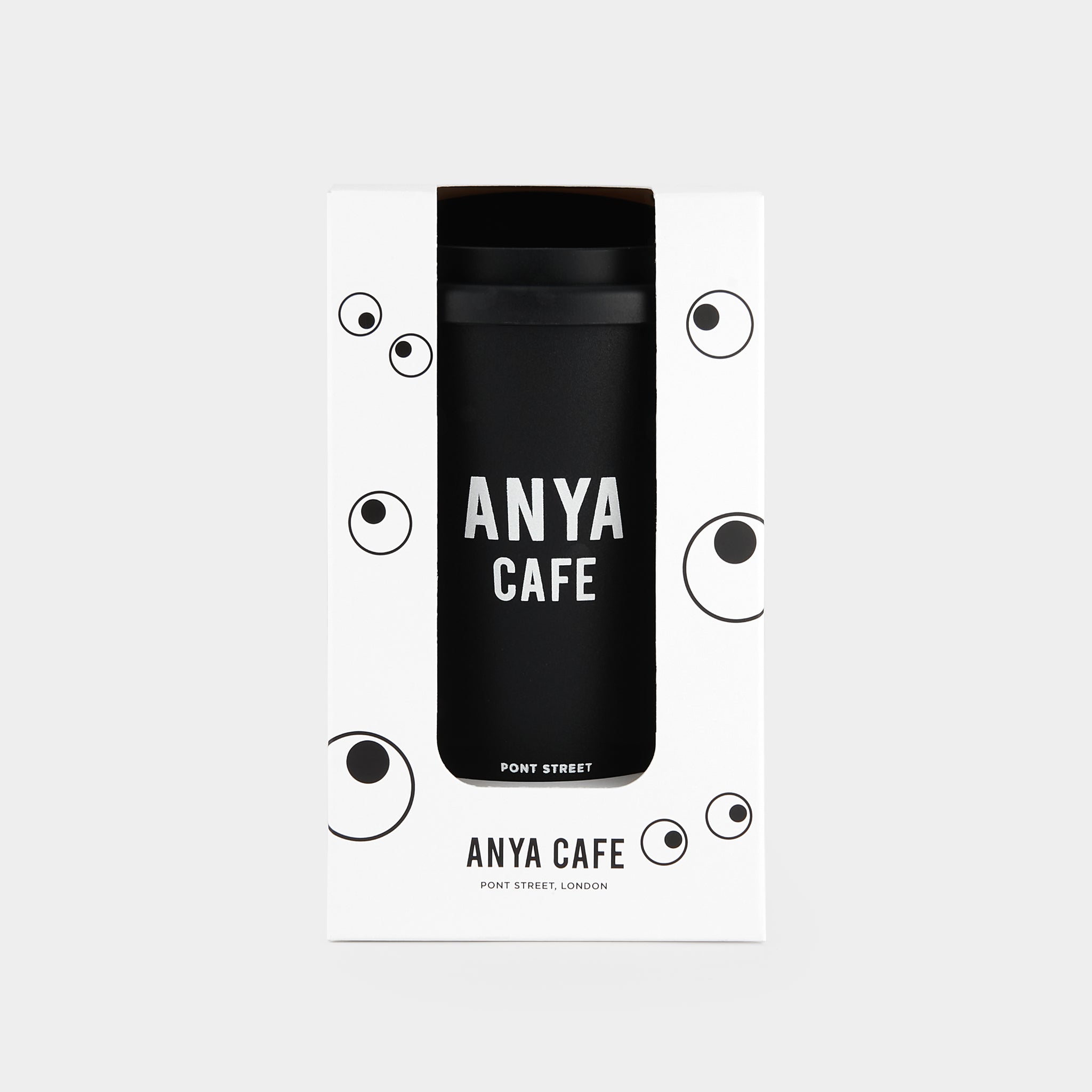 Eyes Coffee Cup -

                  
                    Recycled Plastic in Black -
                  

                  Anya Hindmarch UK
