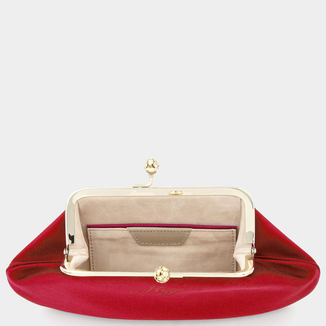 Bespoke Maud Clutch -

          
            Satin in Red -
          

          Anya Hindmarch UK
