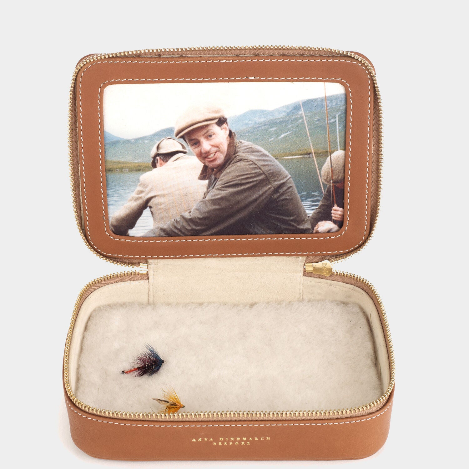 Bespoke Fishermans Fly Box -

                  
                    Butter Leather in Tan -
                  

                  Anya Hindmarch UK
