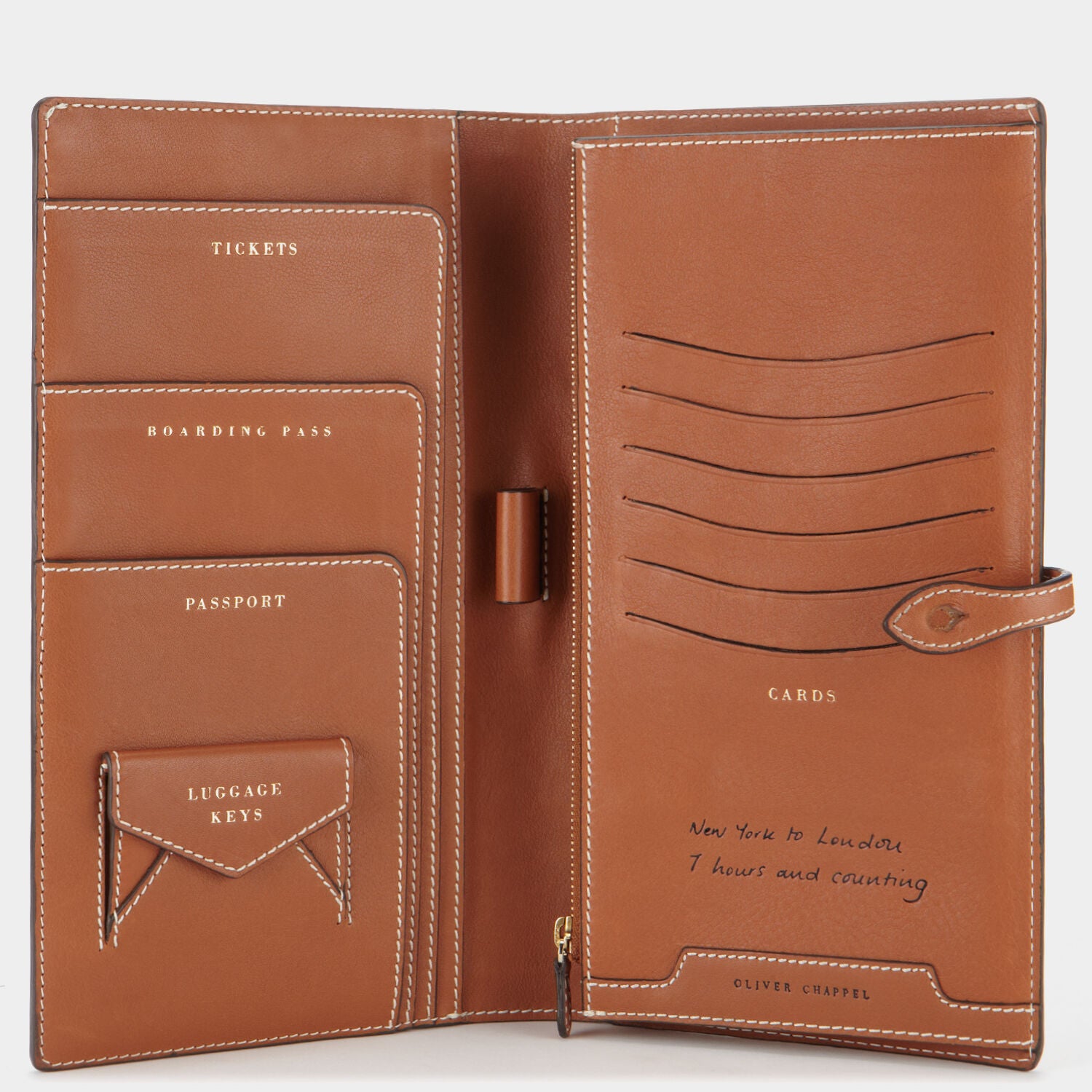 Bespoke Travel Folio -

                  
                    Butter Leather in Tan -
                  

                  Anya Hindmarch UK
