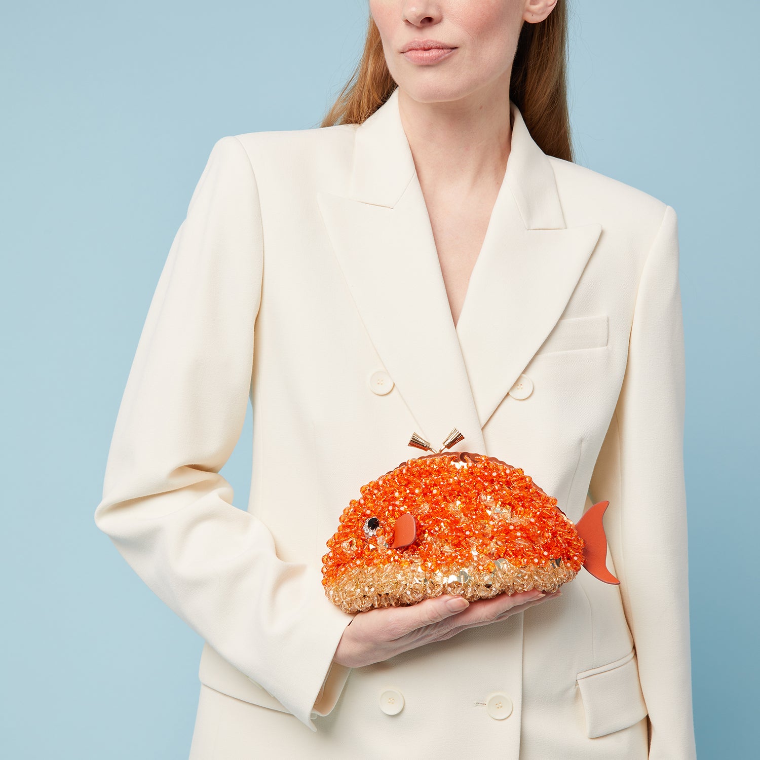 Fish Maud Tassel Clutch -

                  
                    Beads in Orange -
                  

                  Anya Hindmarch UK
