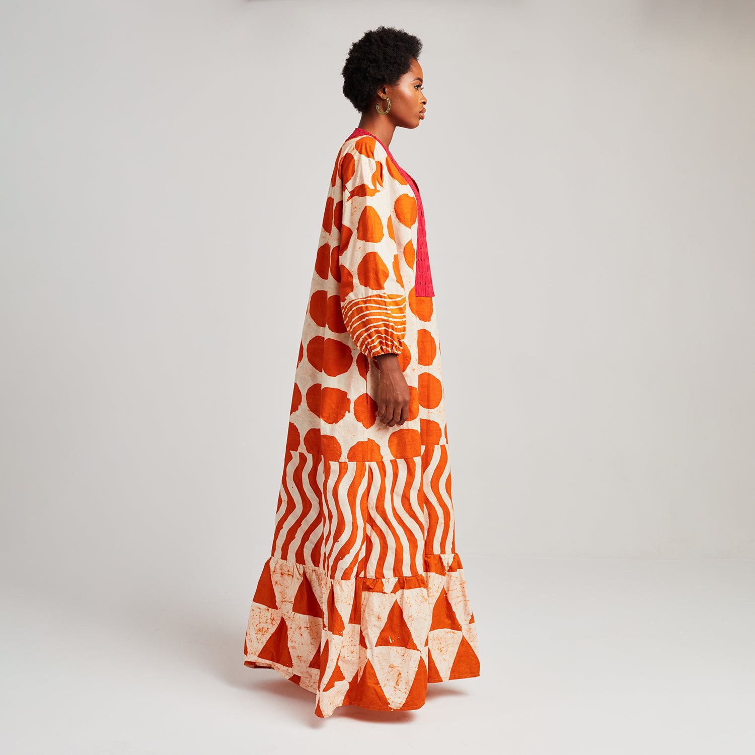 Long Kaftan with Placket -

                  
                    Lightweight Cotton Poplin in Clementine -
                  

                  Anya Hindmarch UK

