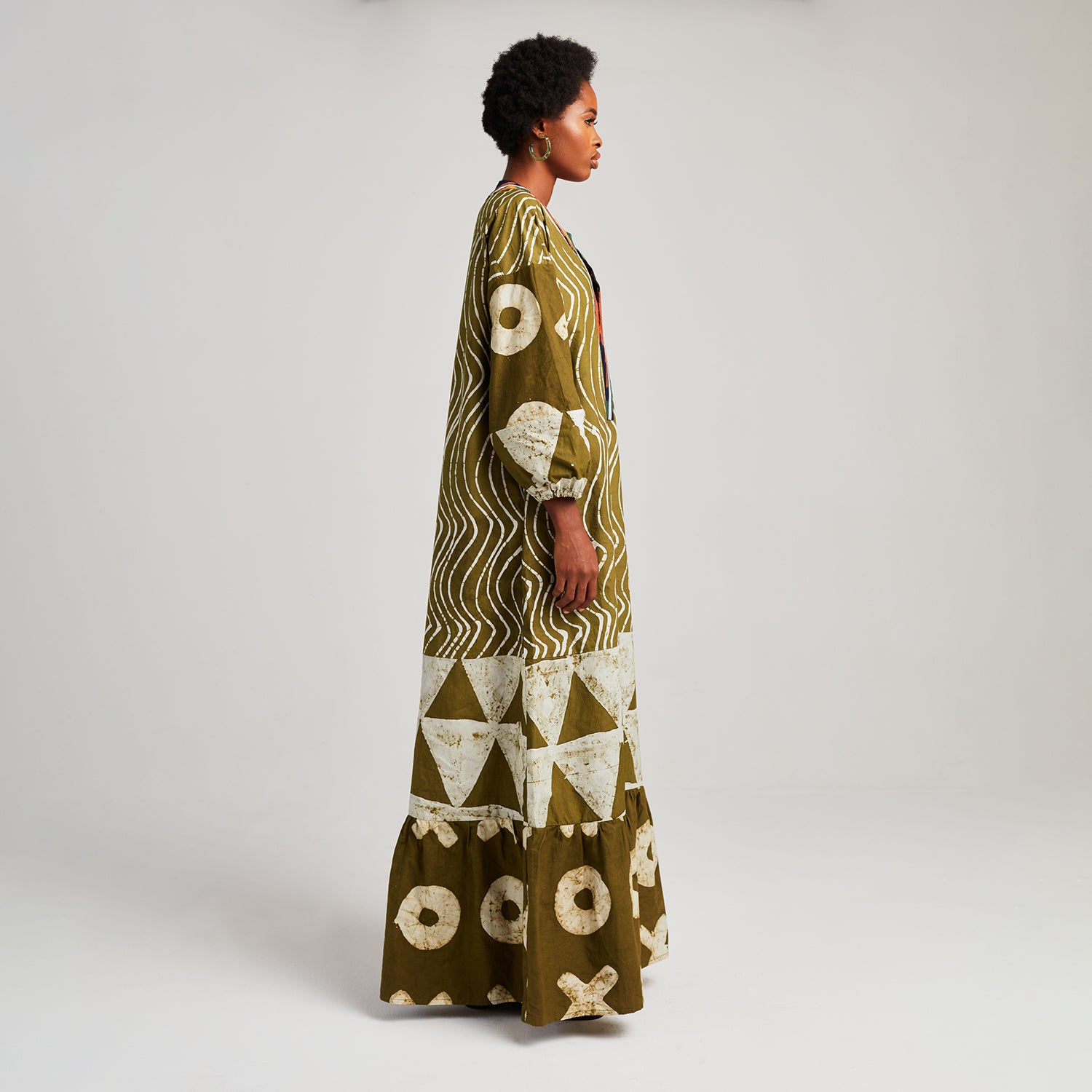 Long Kaftan with Placket -

                  
                    Lightweight Cotton Poplin in Olive -
                  

                  Anya Hindmarch UK
