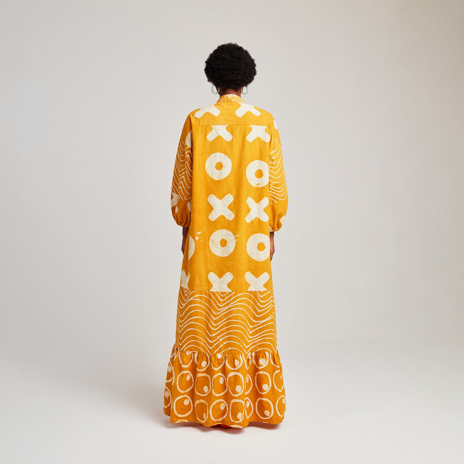 Long Kaftan with Neck Tie -

                  
                    Lightweight Cotton Poplin in Mustard -
                  

                  Anya Hindmarch UK
