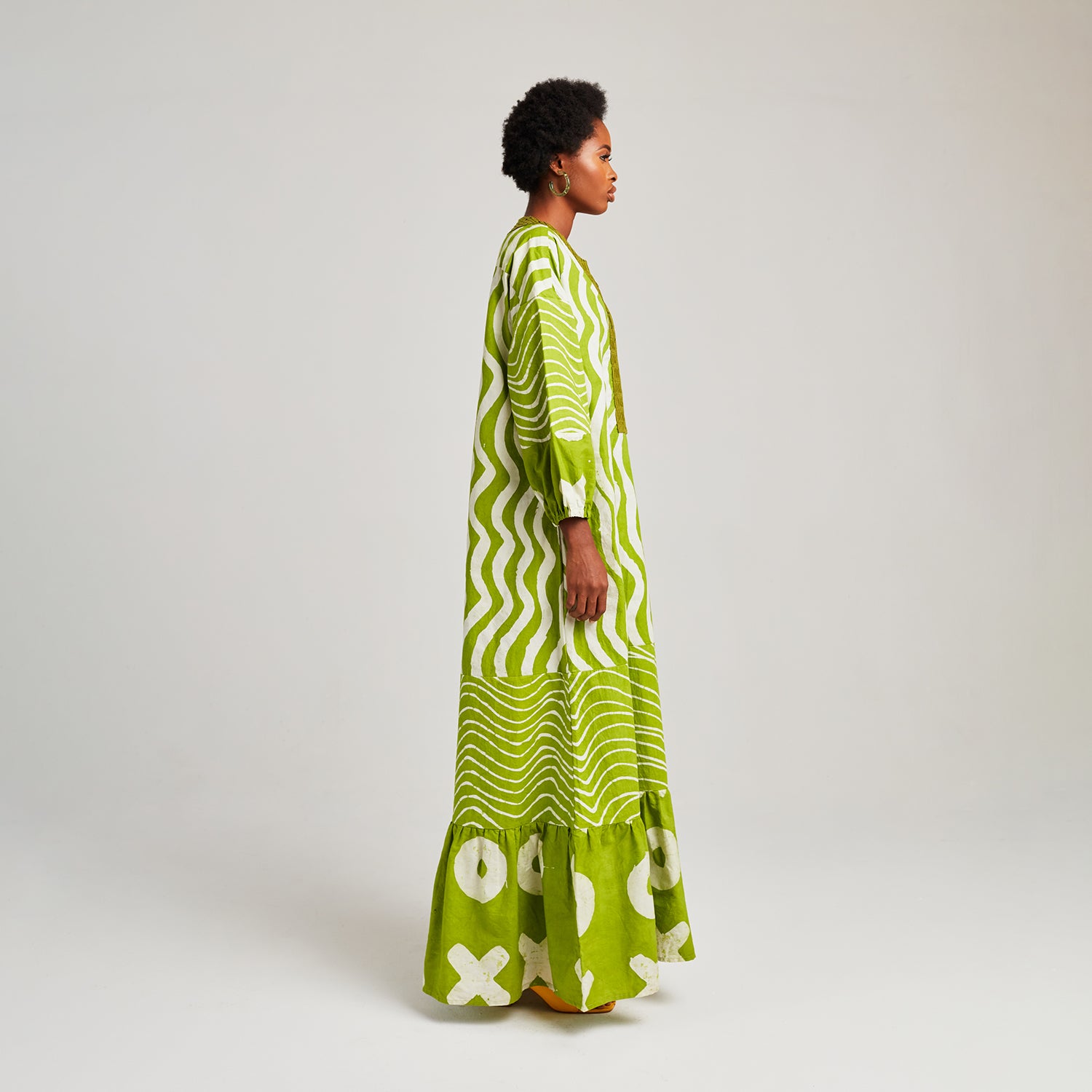 Long Kaftan with Placket -

                  
                    Lightweight Cotton Poplin in Lime -
                  

                  Anya Hindmarch UK
