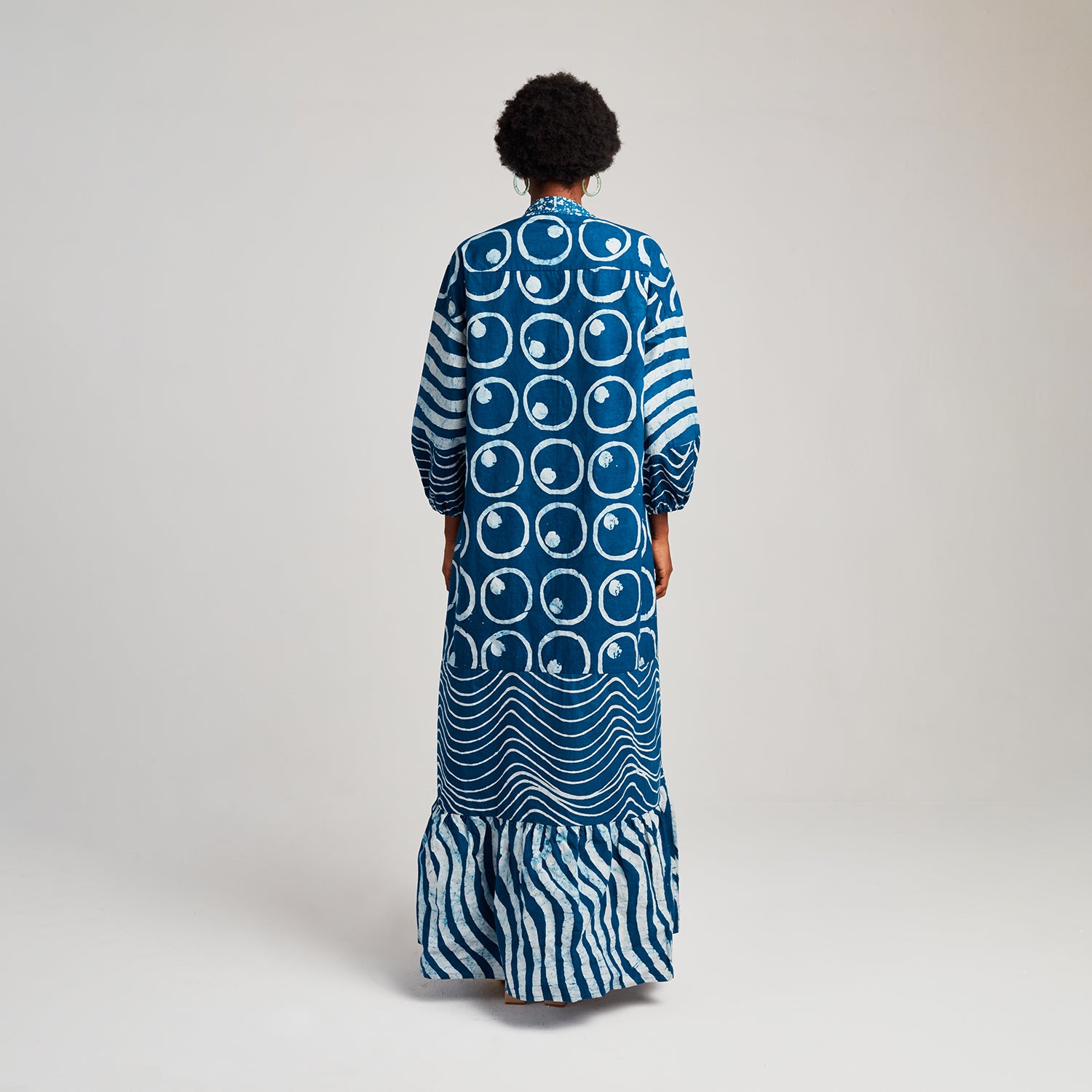 Long Kaftan with Neck Tie -

                  
                    Lightweight Cotton Poplin in Petrol -
                  

                  Anya Hindmarch UK
