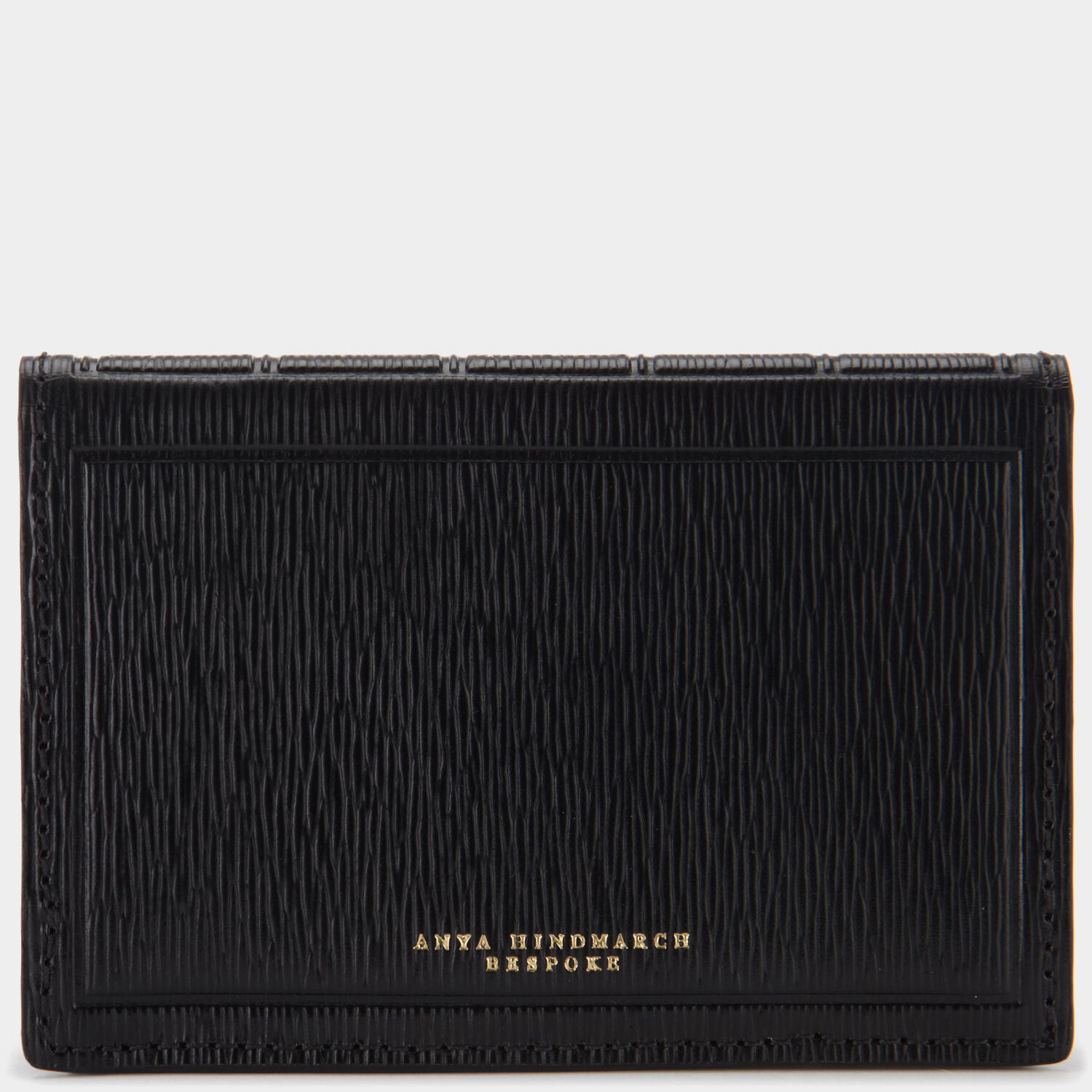 Bespoke Folded Card Case -

                  
                    London Grain in Black -
                  

                  Anya Hindmarch UK
