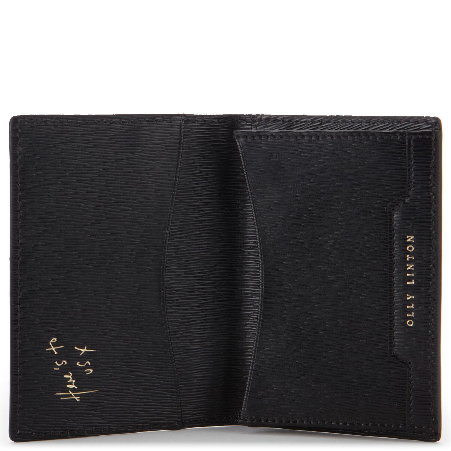 Bespoke Folded Card Case -

                  
                    London Grain in Black -
                  

                  Anya Hindmarch UK
