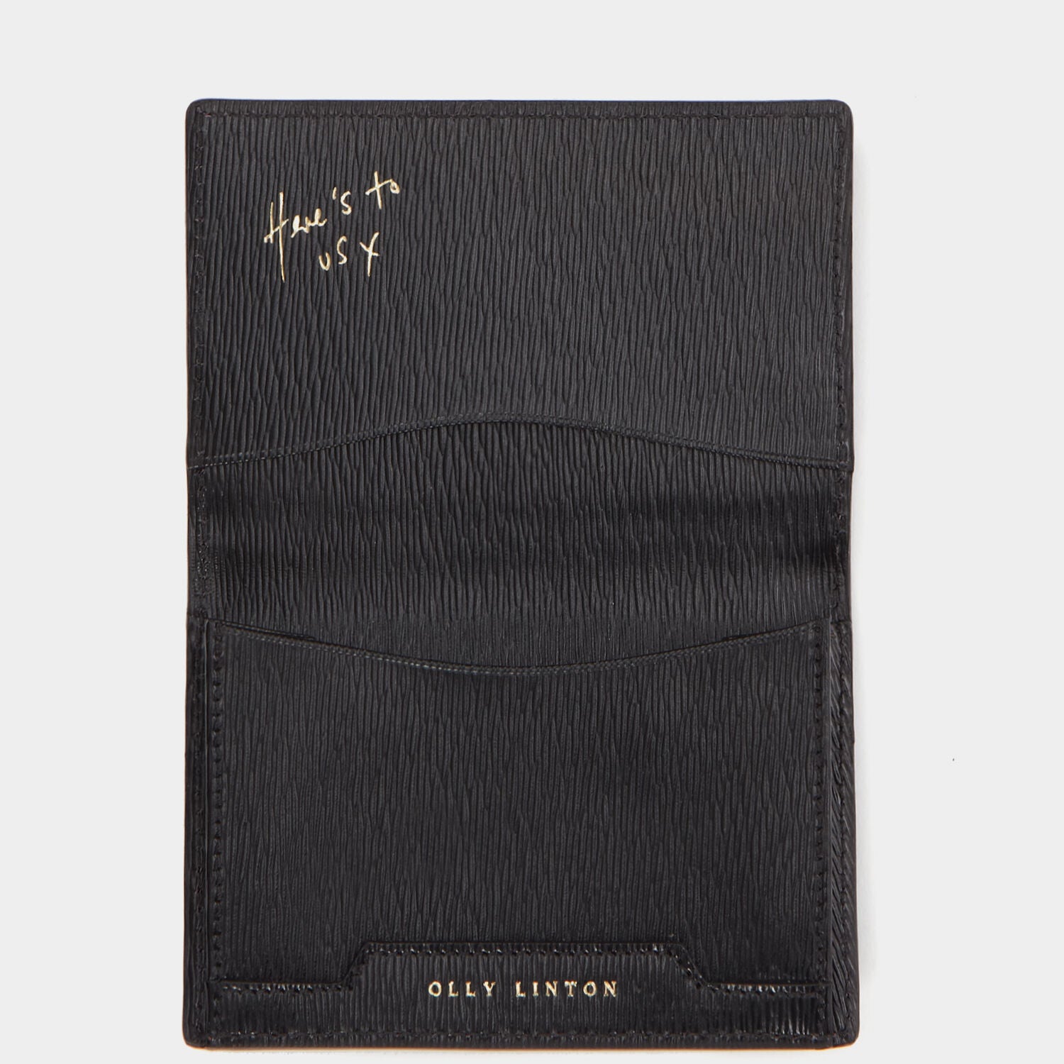 Bespoke Folded Card Case -

                  
                    London Grain in Black -
                  

                  Anya Hindmarch UK
