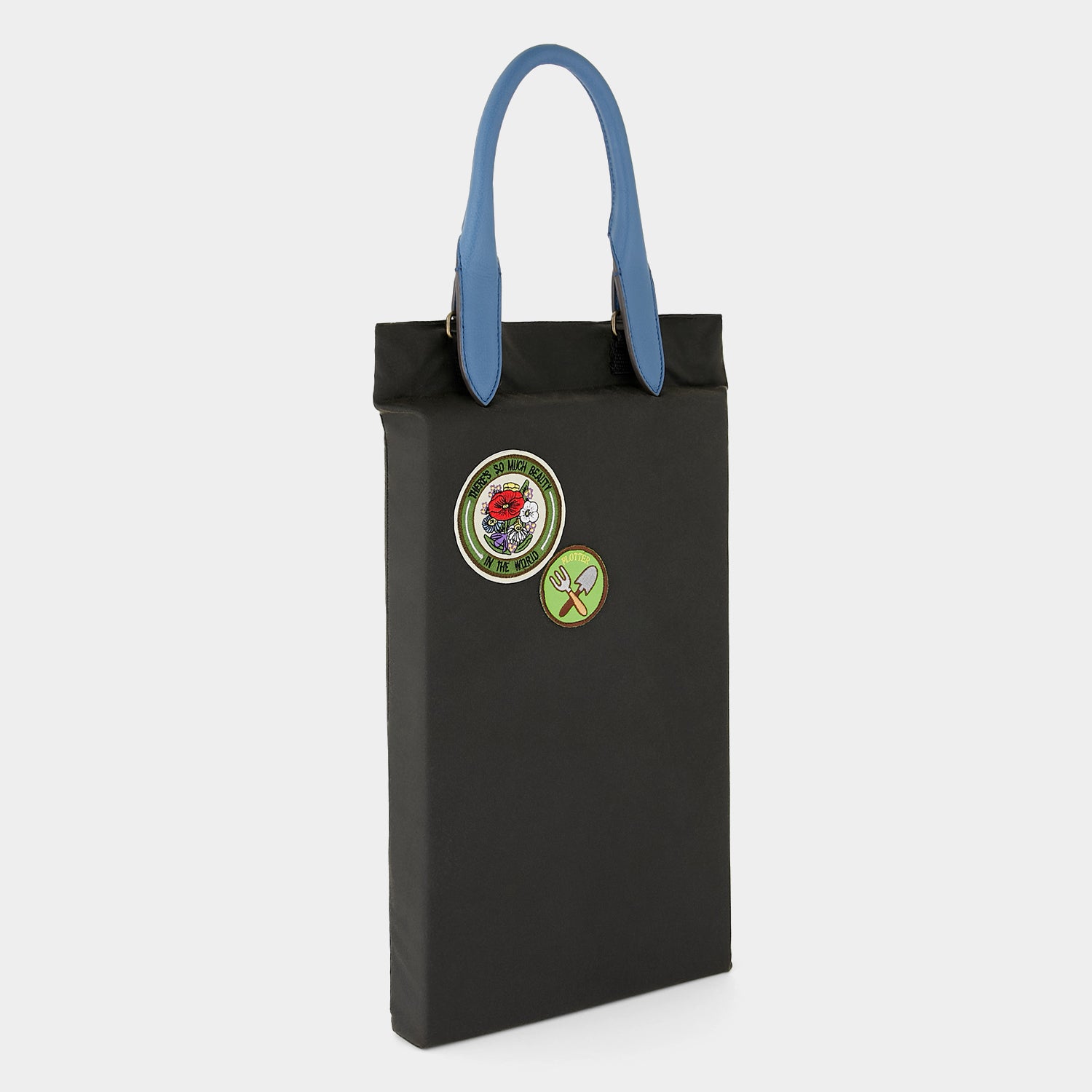 Kneeling Pad -

                  
                    Leather in Blue/Red with Cotton in Black -
                  

                  Anya Hindmarch UK
