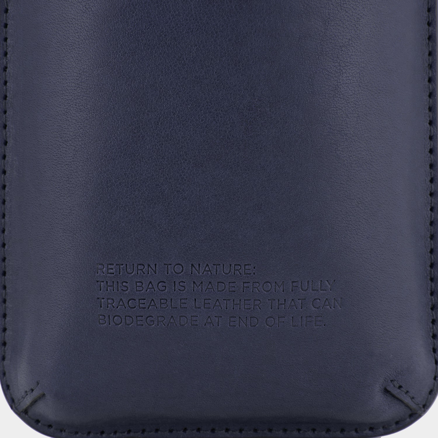 Return to Nature Phone Pouch on Strap -

                  
                    Compostable Leather in Marine -
                  

                  Anya Hindmarch UK
