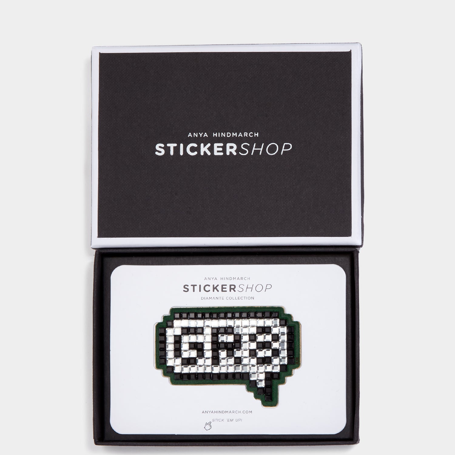 GR8 Diamante Sticker -

                  
                    Suede in White -
                  

                  Anya Hindmarch UK
