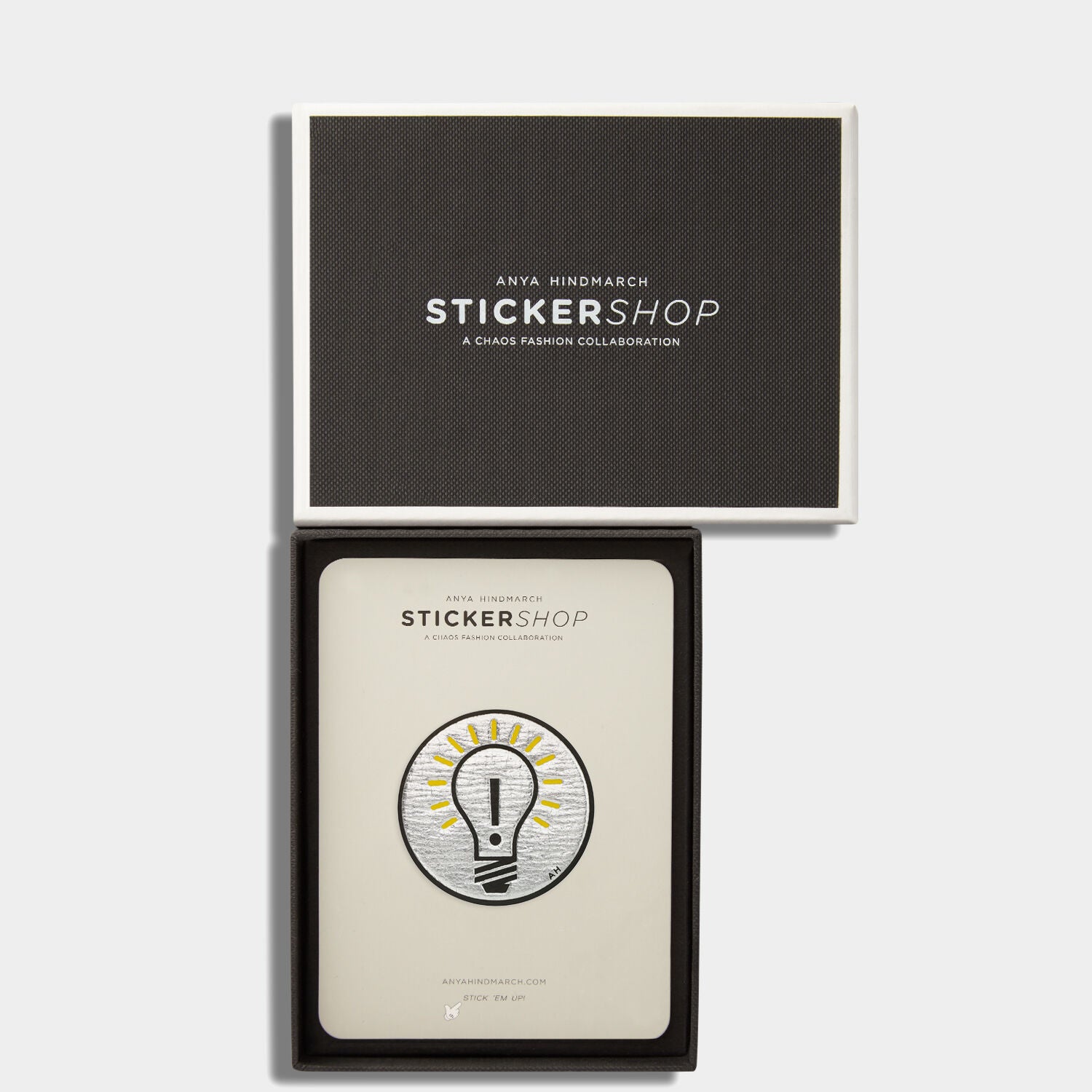 Light Bulb Sticker -

                  
                    Metallic Capra in SILVER METALLIC -
                  

                  Anya Hindmarch UK
