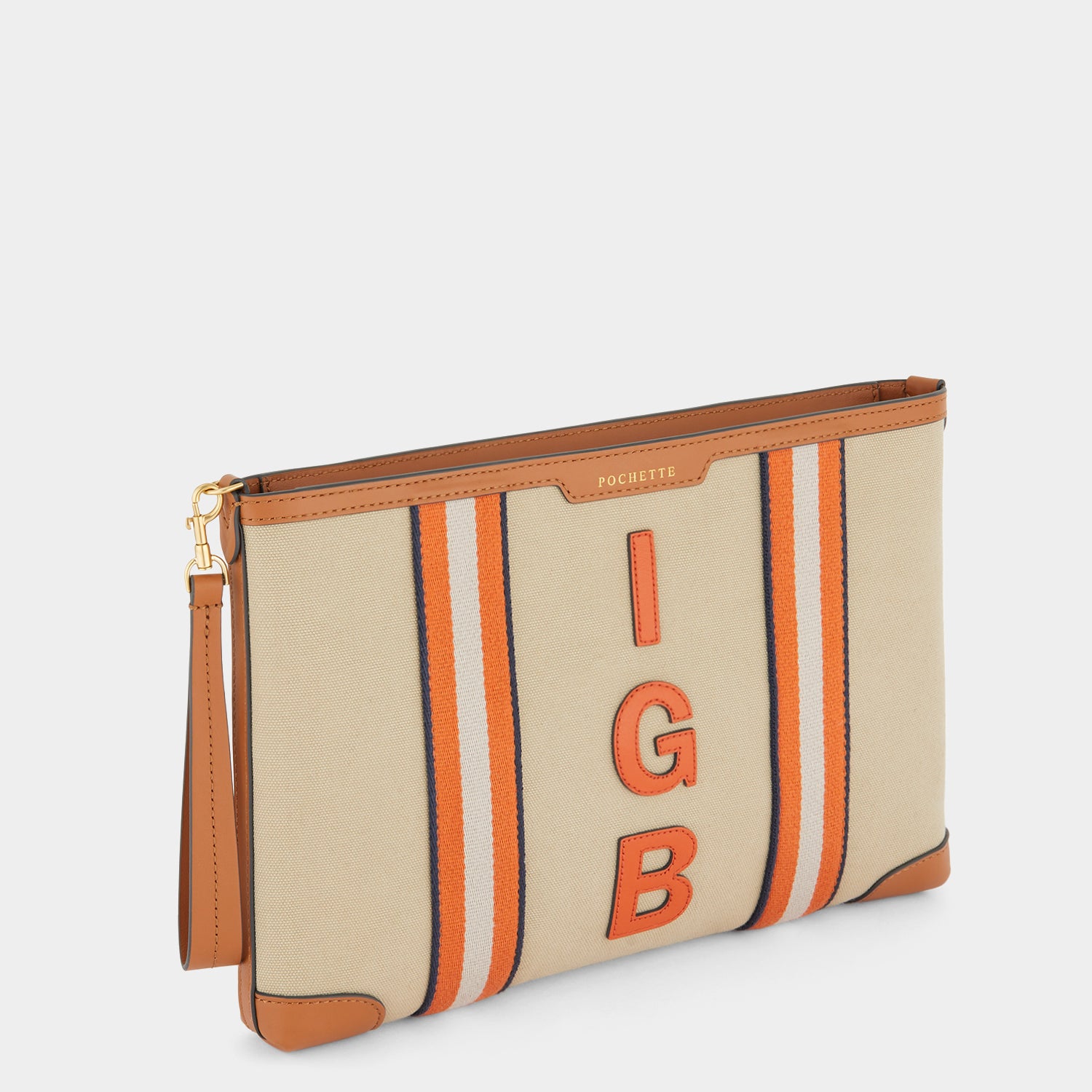 Bespoke Walton Pochette -

                  
                    Recycled Canvas in Tan -
                  

                  Anya Hindmarch UK
