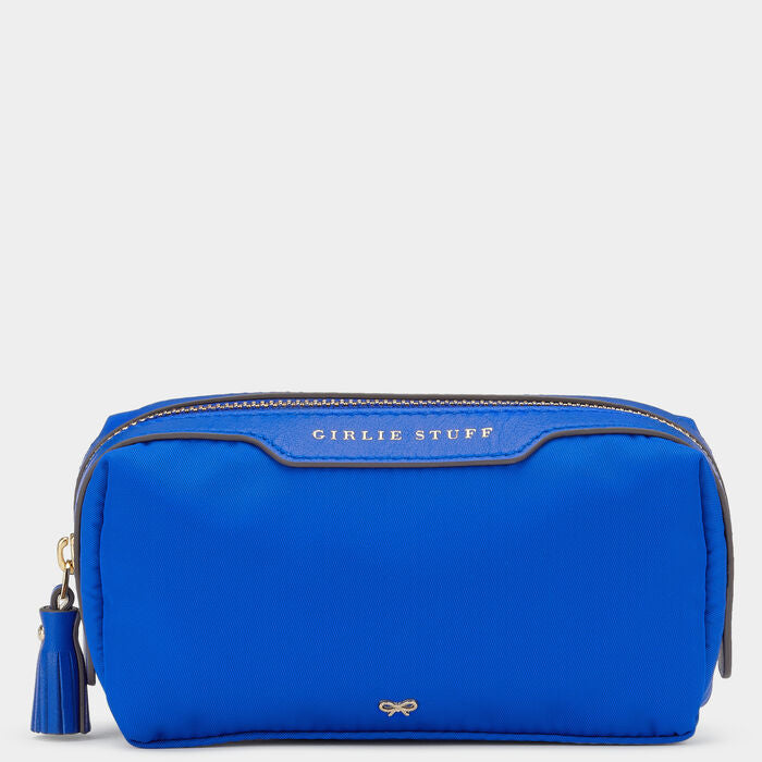 Girlie Stuff -

                  
                    ECONYL® Regenerated Nylon in Blue -
                  

                  Anya Hindmarch UK
