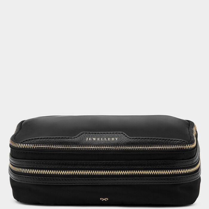 Jewellery Pouch -

                  
                    Nylon in Black -
                  

                  Anya Hindmarch UK
