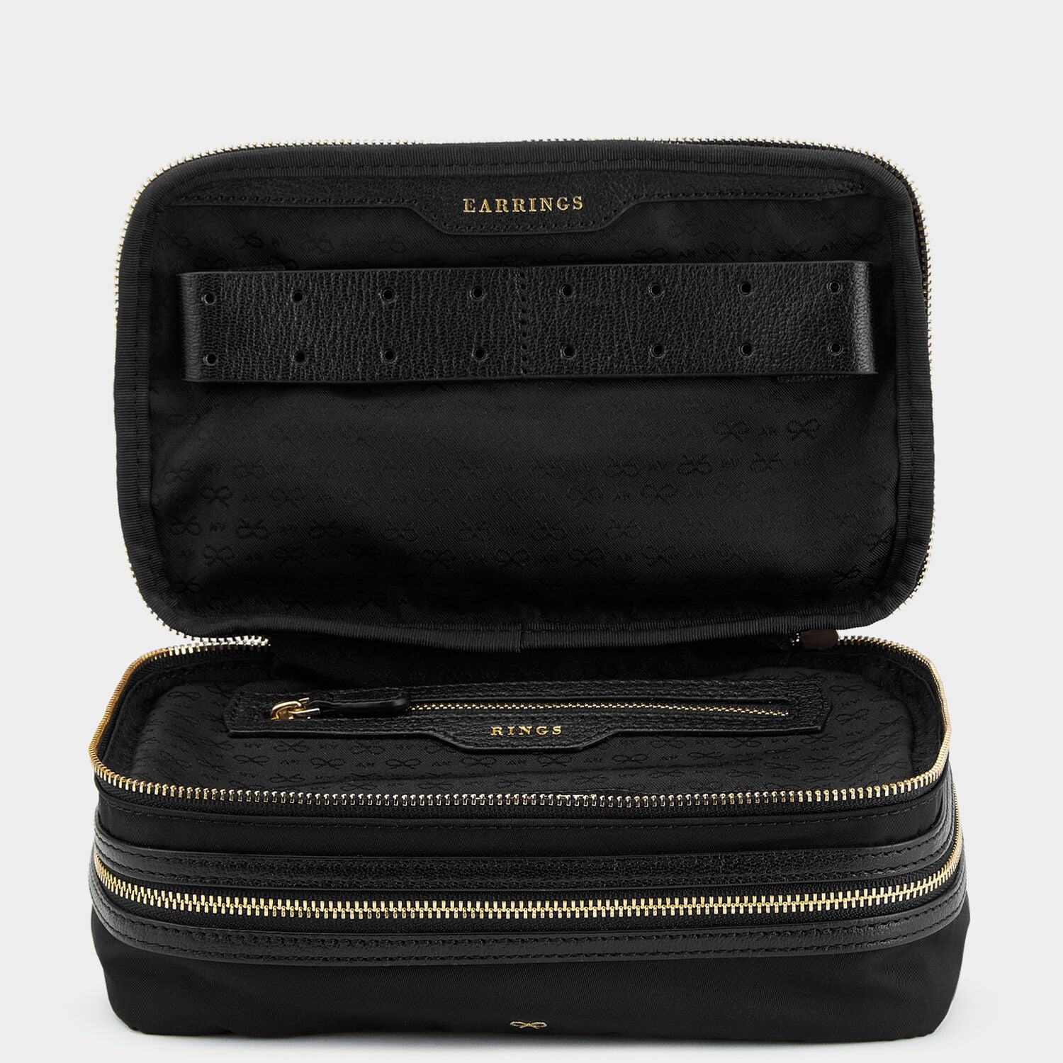 Jewellery Pouch -

                  
                    Nylon in Black -
                  

                  Anya Hindmarch UK
