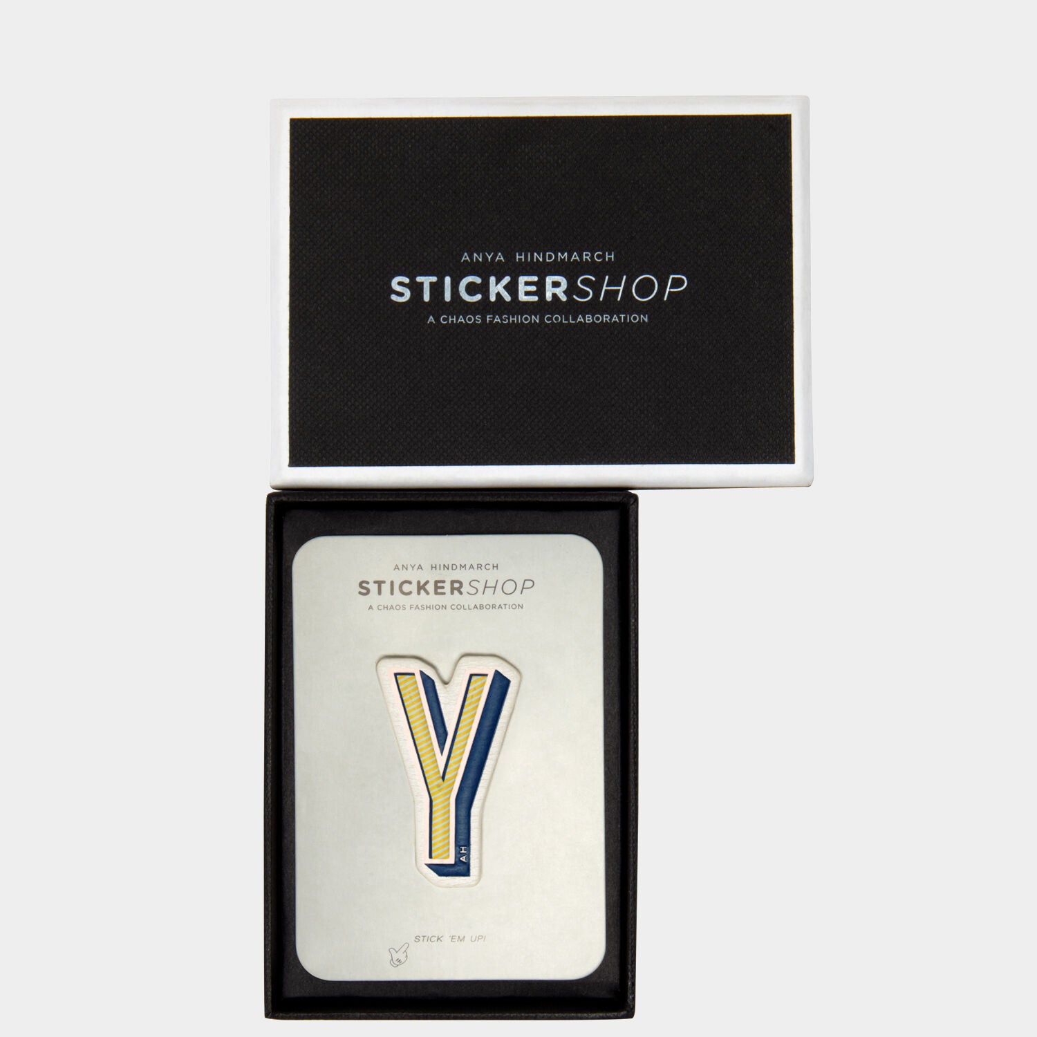 Y Sticker -

                  
                    Capra in Chalk -
                  

                  Anya Hindmarch UK
