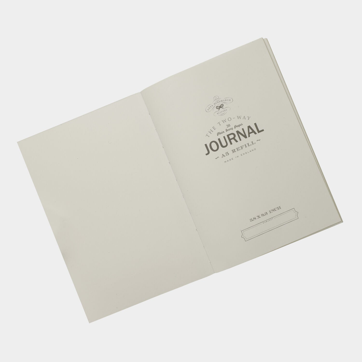 Bespoke A5 Two Way Journal Refill -

          
            Paper in White -
          

          Anya Hindmarch UK
