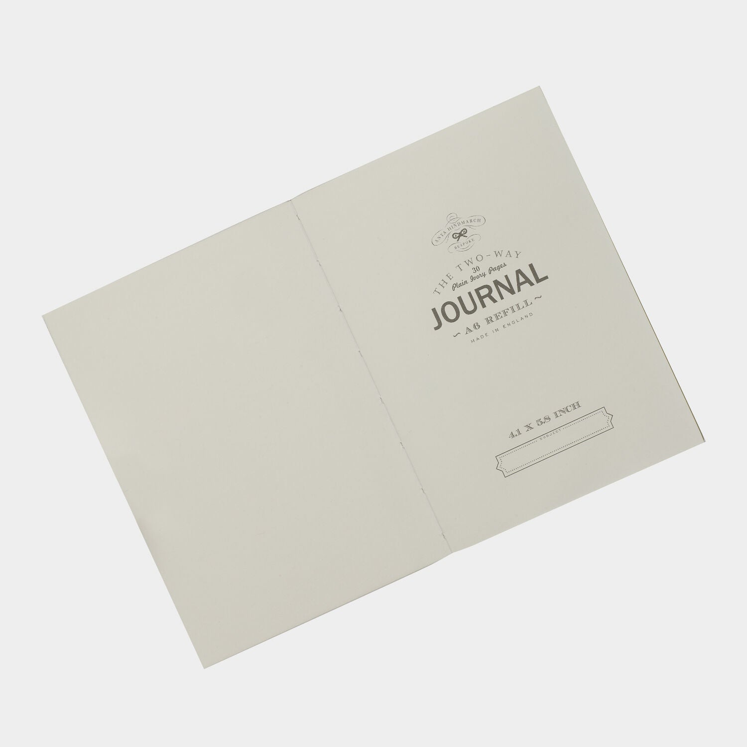 Bespoke A6 Two Way Journal Refill -

                  
                    Paper in White -
                  

                  Anya Hindmarch UK
