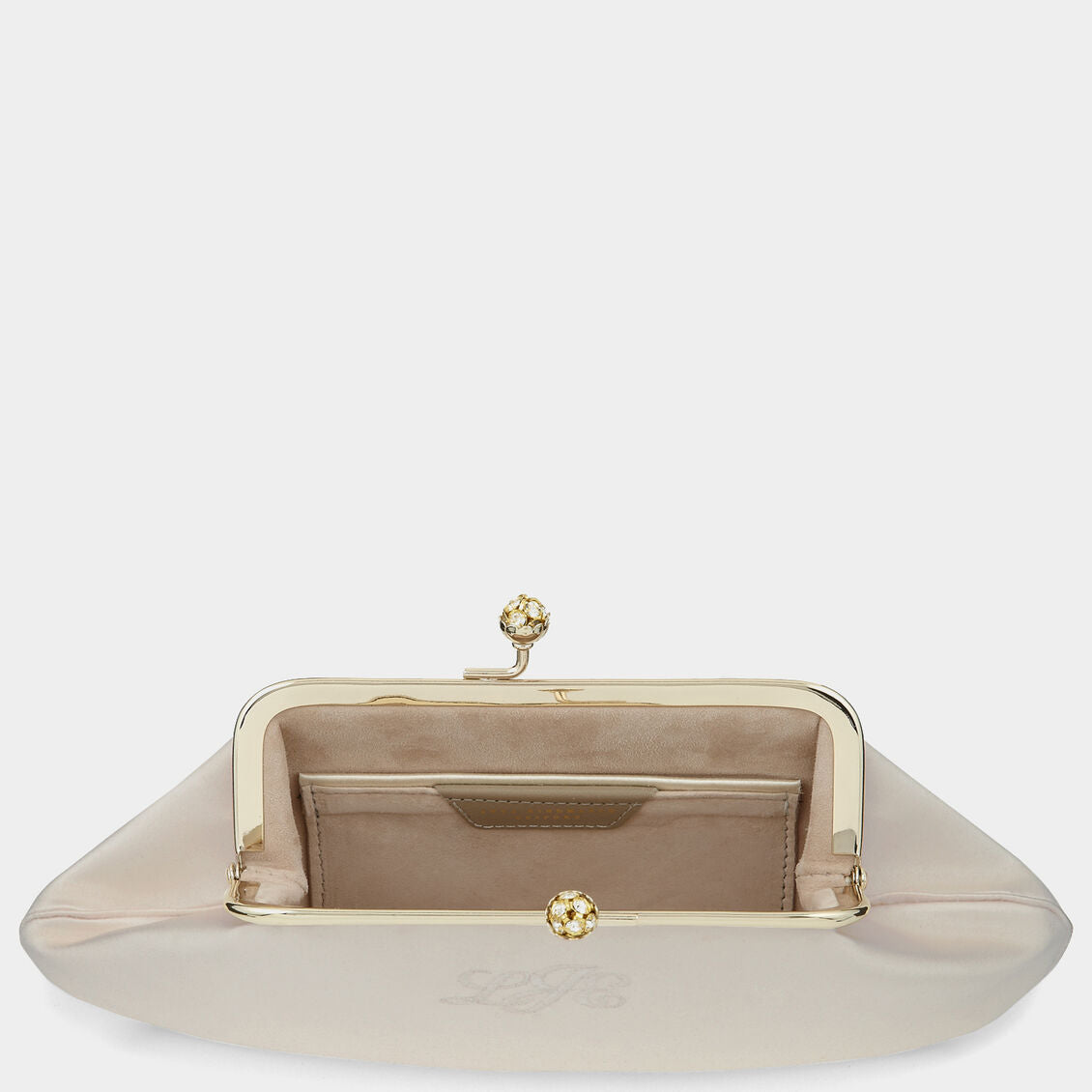 Bespoke Maud Clutch -

                  
                    Satin in Oyster -
                  

                  Anya Hindmarch UK
