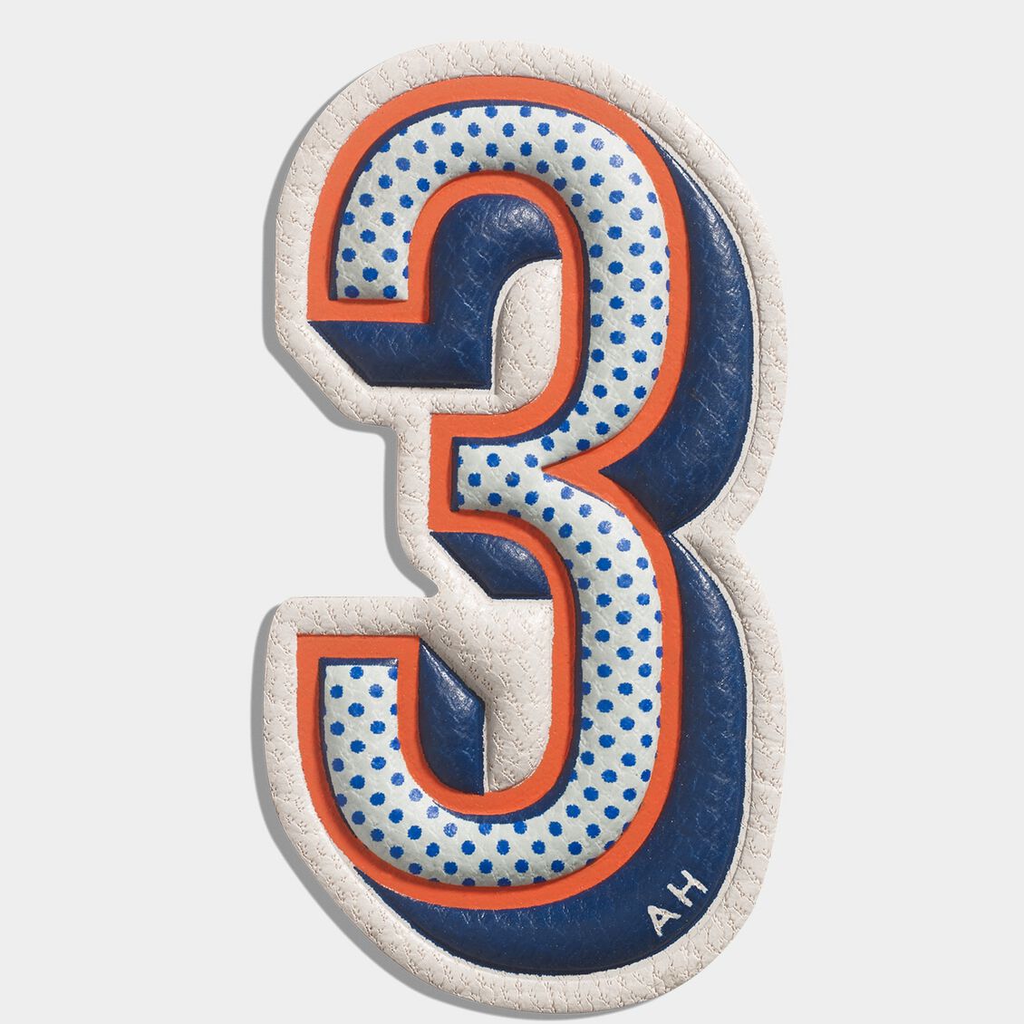 Three Leather Sticker Capra Chalk