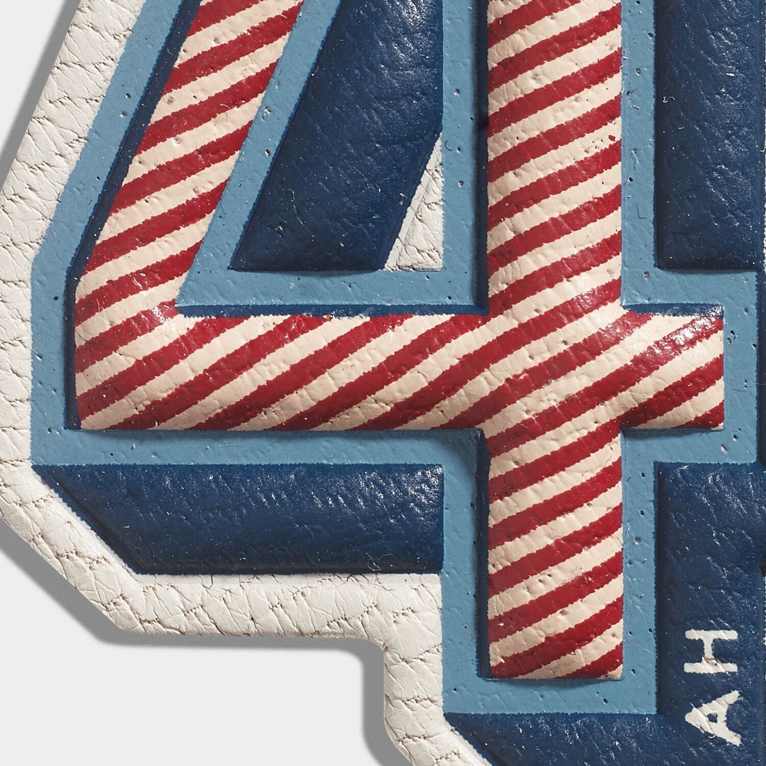 4th Number Sticker Four Leather Sticker | Anya Hindmarch