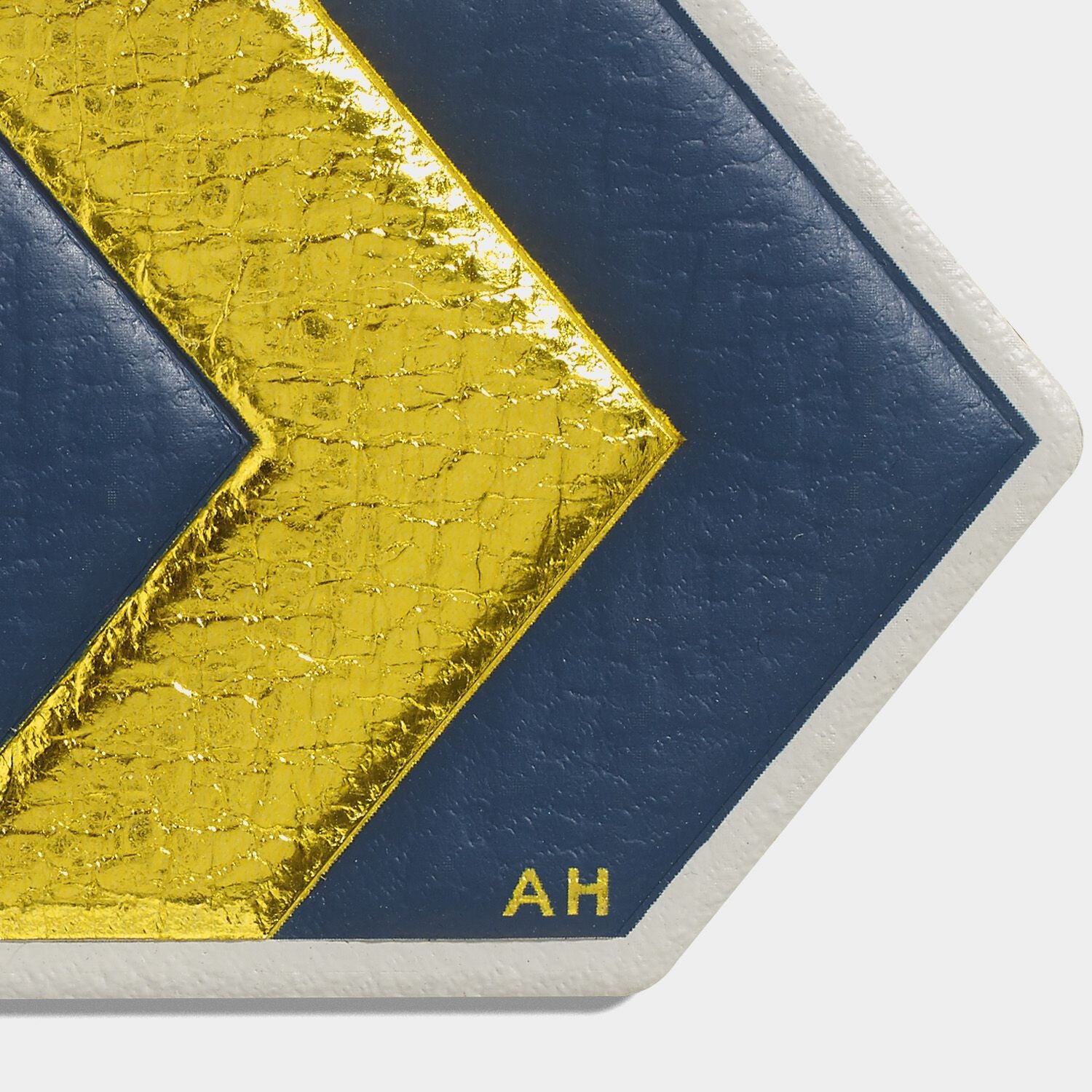 Chevron Leather Sticker -

                  
                    Metallic Capra in Mustard -
                  

                  Anya Hindmarch UK
