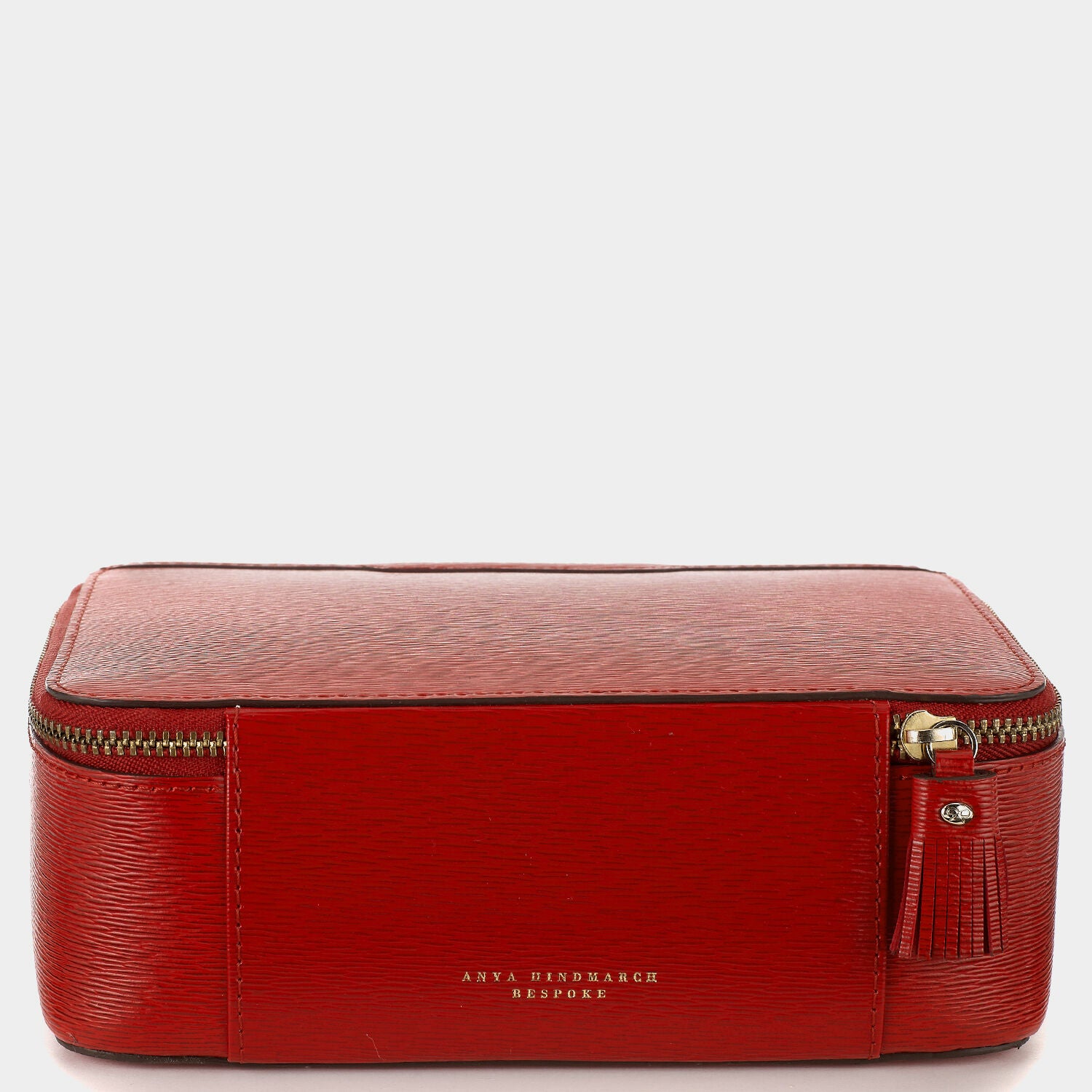 Bespoke Travelling Jewel Case -

                  
                    London Grain in Red -
                  

                  Anya Hindmarch UK
